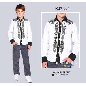 Рубашка комбінована для хлопчика (5-10 років) РДХ-004